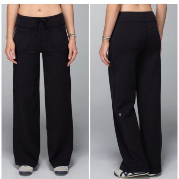 Lululemon Still Wide Leg Pants Black Size 8